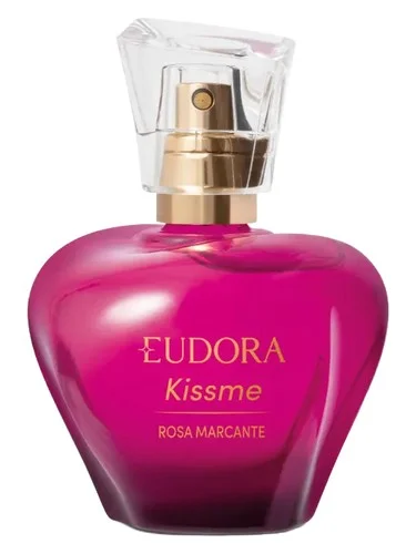 Frasco do perfume Eudora Kiss Me Rosa Marcante