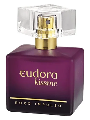 Frasco do perfume Eudora Kiss Me Roxo Impulso
