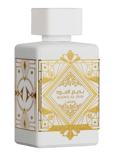 Frasco do perfume Lattafa Bade E Al Oud Honor Glory